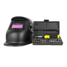 Kit Mascara De Solda Control Automatica Ton 9 A 13 Jogo De Soquetes 1/4 Pol C/ 41 Pçs Titanium Platina
