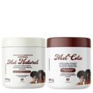Kit Máscara Mel Natural + Mel cola 500g Modelagem Trihair