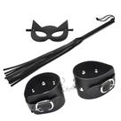 Kit Máscara Mulher Gato, Chicotinho e Bracelete Sintético Kit Máscara Mulher Gato, Chicotinho e Bracelete Sintético