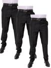 KIT Masculino 3 Peças - Calça Social Preto