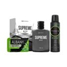 Kit Masculino Supreme Verde Colonia Desodorante e Sabonete