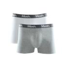 Kit Mash 2 Cuecas Boxer Cotton 110.36 Branco/Cinza Kit Mash 2 Cuecas Boxer Cotton 110.36 Branco/Cinza