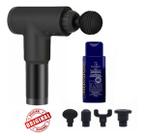 Kit Massageador Elétrico Profissional Muscular 6 Velocidades + Gel