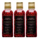 Kit Massagem Sensual: Óleo Corporal Massagem Íntima - 3 unidades