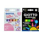 Kit Massinha de Modelar Longa Vida Plastilina Pastel + Fluo Utiguti