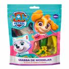Kit Massinha de Modelar Patrulha Canina 10 peças com 6 Cores, 3 Moldes e 1 Rolinho 150g, para Crianças 3 Anos, Atóxica, Flexível e Macia