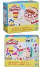 Kit massinha mini clássico dentista e sorveteria play doh hasbro