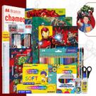 Kit Material Escolar Avengers Volta As Aulas 74 itens com Cadernos Completo Ensino Fundamental ou Infantil