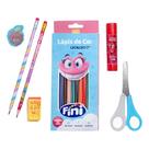 Kit Material Escolar C/18 unidades Fini Completo Com Cheiro Lápis