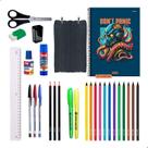 Kit Material Escolar Cadernos 15 Matérias Estojo + Itens - Menino - Menino Kit Material Escolar Cadernos 15 Matérias Estojo + Itens - Menino - Menino