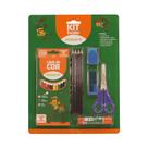 Kit material escolar com 20 peças leo&leo