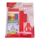 Kit Material Escolar com 9 peças volta as Aulas Sortido