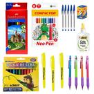 Kit Material Escolar Completo 49 Unidades Volta ás Aulas