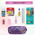 Kit Material Escolar Infantil Estojo Completo Lápis de Cor Kit Material Escolar Infantil Estojo Completo Lápis de Cor
