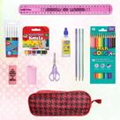 Kit Material Escolar Infantil Estojo Completo Lápis de Cor Kit Material Escolar Infantil Estojo Completo Lápis de Cor