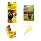 Kit Material Escolar Infantil Pintura Colorir Massinha Criança Presente Pintar Brincar Modelar Kas