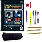 Kit Material Escolar Masculino Essencial Caderno 160Fls Kit Material Escolar Masculino Essencial Caderno 160Fls