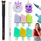Kit Material Escolar Menina Unicornio 10 Peças Papelaria Criativa