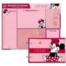 Kit Material Escolar Mini Fichário Minnie + 05 Bloquinhos Minnie