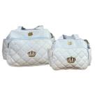 Kit Maternidade Azul c/Coroa Bolsa e Frasqueira Praticidade e Estilo Kit Maternidade Azul c/Coroa Bolsa e Frasqueira Praticidade e Estilo