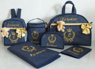 kit maternidade com 6 peças Bolsa G,M,P, porta mamadeira, capa vacina e trocador