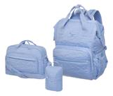 Kit Maternidade Mochila G Mala G E Porta Mamadeira Tigor Little