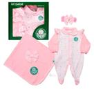 Kit Maternidade Palmeiras Corações Com Manta Oficial