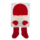 Kit maternidade recém nascido touca + luva + meia atoalhada vermelho - Centopé