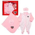 Kit Maternidade São Paulo Corações Com Manta Oficial