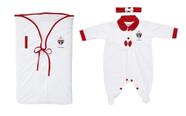 Kit Maternidade São Paulo Menina Branco - Torcida Baby Kit Maternidade São Paulo Menina Branco - Torcida Baby