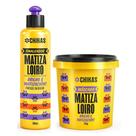 Kit Matiza Loiro Chikas Finalizador 300ml e Máscara 450g Kit Matiza Loiro Chikas Finalizador 300ml e Máscara 450g
