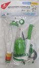 Kit mecanismo universal p/ caixa acoplada botão cromado