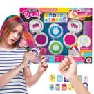 Kit Mechas Coloridas Chapinha Infantil Pinta Cabelo Colorido Salão de Beleza Kit Mechas Coloridas Chapinha Infantil Pinta Cabelo Colorido Salão de Beleza