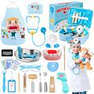 Kit médico Esriptoyz para crianças com estetoscópio e acesso odontológico.