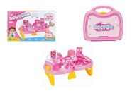 Kit Medico Infantil Com Maleta Mini Doutor Rosa Fênix