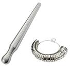 Kit Medidor de Anéis e Medidor de Dedos (Metal) Kit Medidor de Anéis e Medidor de Dedos (Metal)