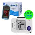 Kit Medidor De Pressão Omron + Aparelho Oximetro G-tech Kit Medidor De Pressão Omron + Aparelho Oximetro G-tech