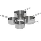Kit Medidor de Xícara em Inox Kit 4 Peças + Fue de Inox 30 cm Frigopro Kit Medidor de Xícara em Inox Kit 4 Peças + Fue de Inox 30 cm Frigopro