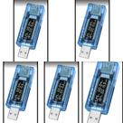 Kit Medidor Voltímetro Amperímetro Usb (5x)