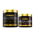 Kit mega hair + collagen plus em pó 264g - belíssima
