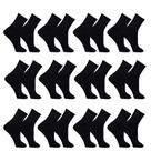 Kit Meia 12 Pares Masculina preto Cano Alto Longo