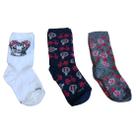 Kit Meia 3 Pares Feminina Casual Juvenil Cano Longo Trifil T5005k