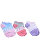 Kit Meia 3 Pares Infantil Menina Cano Curto em Algodão Trifil T5032k