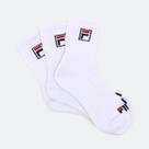 Kit Meia 3 Pares Meia Fila Tripack Cano Alto Branco 39/43
