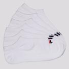 Kit Meia 6 Pares Fila Cano Curto Lisa Branco