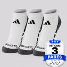 Kit Meia Adidas Cano Baixo 3 Pares PRF CC C Branca Kit Meia Adidas Cano Baixo 3 Pares PRF CC C Branca