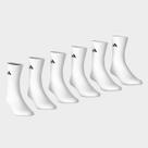 Kit Meia Adidas Cano Médio Ess Crw 6 Pares