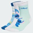 Kit Meia Adidas Lilo e Stich 3 Pares Azul e Branca
