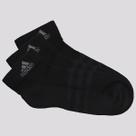 Kit Meia Adidas Sportswear Ankle 3 Pares Preta