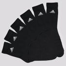 Kit Meia Adidas SPW Cano Alto 6 Pares Preto